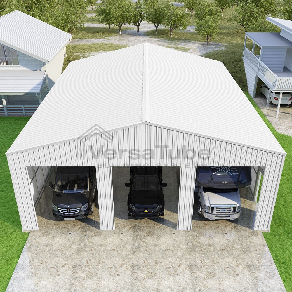 HAVeFUN GARAGE PRODUCTS 「one over f.un」 VersaTube 24x24x12 Frontier Steel Garage Kit (1082288)