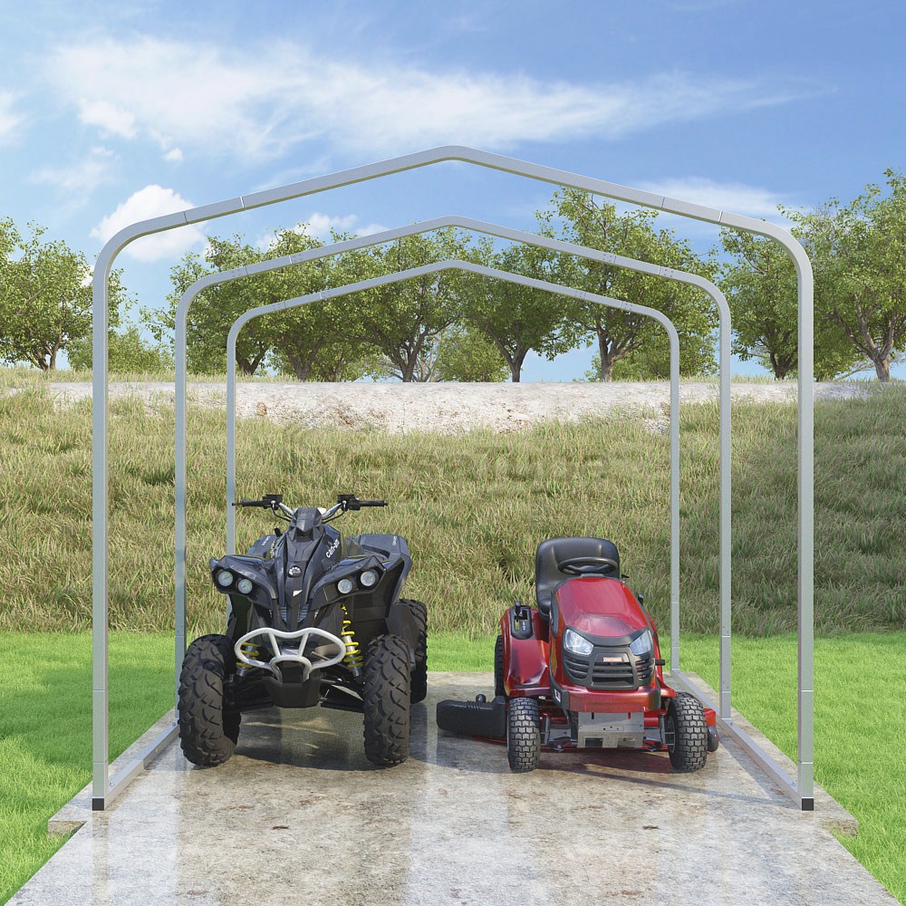 Frame Only - Classic Carport (2x2) - 10'W x 9'L x 8'H