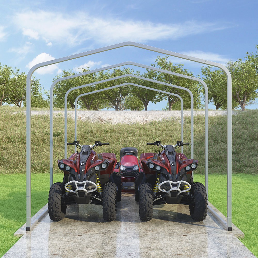 Frame Only - Classic Carport (2x2) - 10'W x 13.5'L x 8'H