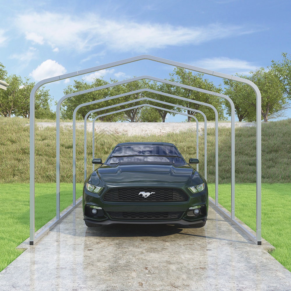 Frame Only - Classic Carport (2x2) - 10'W x 18'L x 7'H