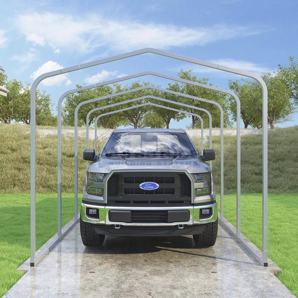 Frame Only - Classic Carport - 10'W x 18'L x 8'H