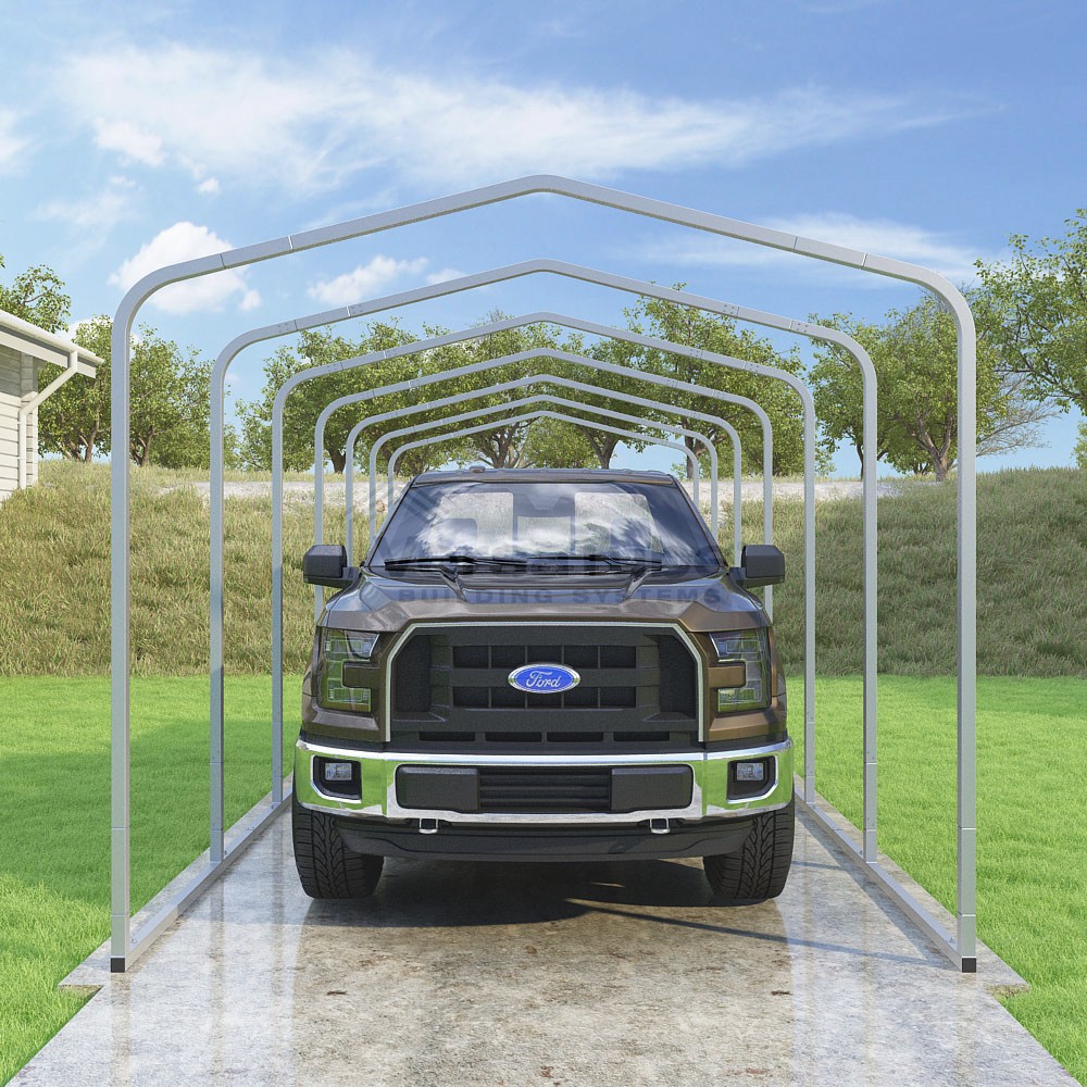 Frame Only - Classic Carport - 10'W x 27'L x 8'H