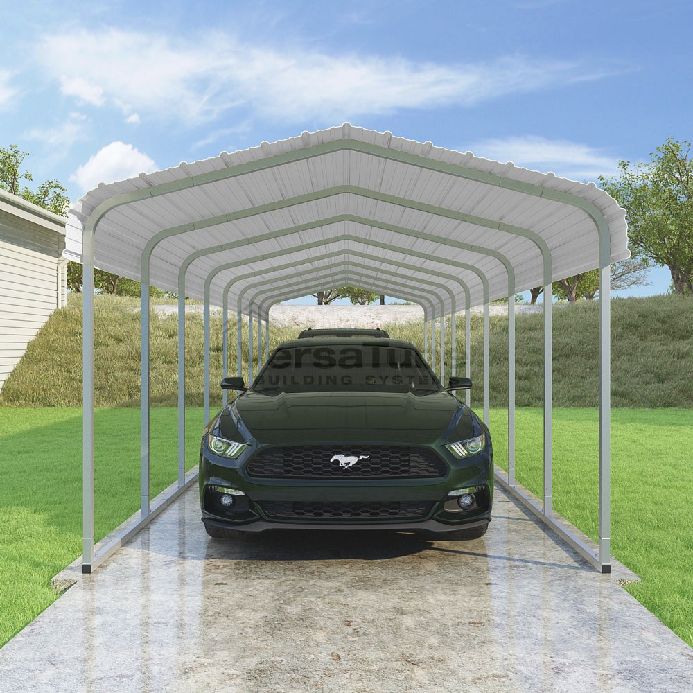 Classic Carport (2x2) - 10'W x 38'L x 7'H