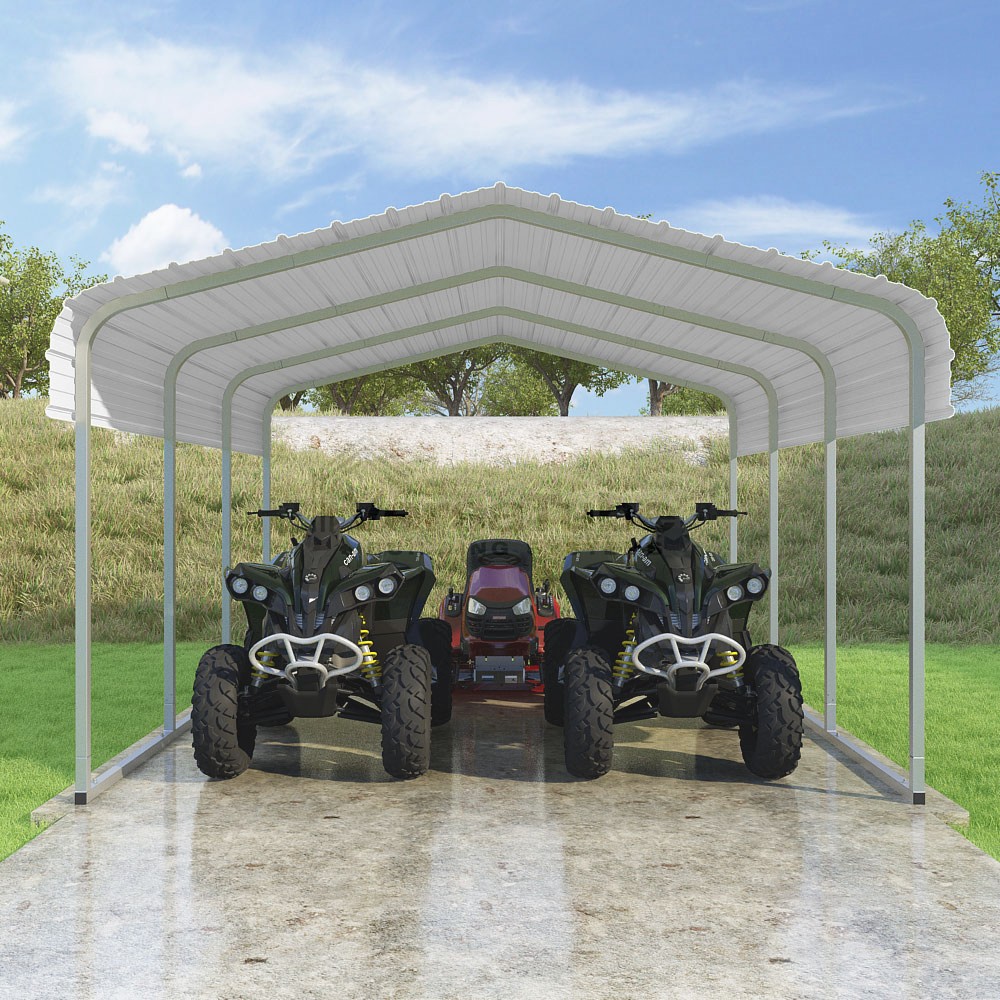 Classic Carport (2x2) - 12'W x 15.5'L x 7'H