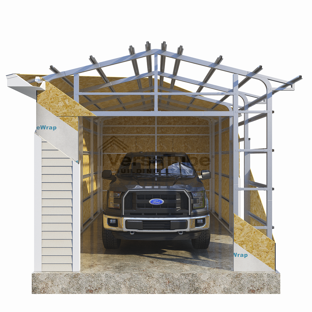 Frame Only - Summit Garage (2x3) - 12'W x 21'L x 10'H