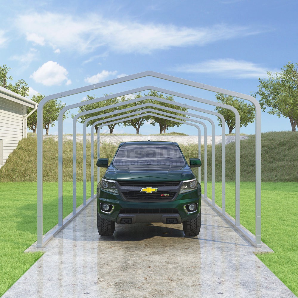 Frame Only - Classic Carport - 12'W x 22.5'L x 8'H