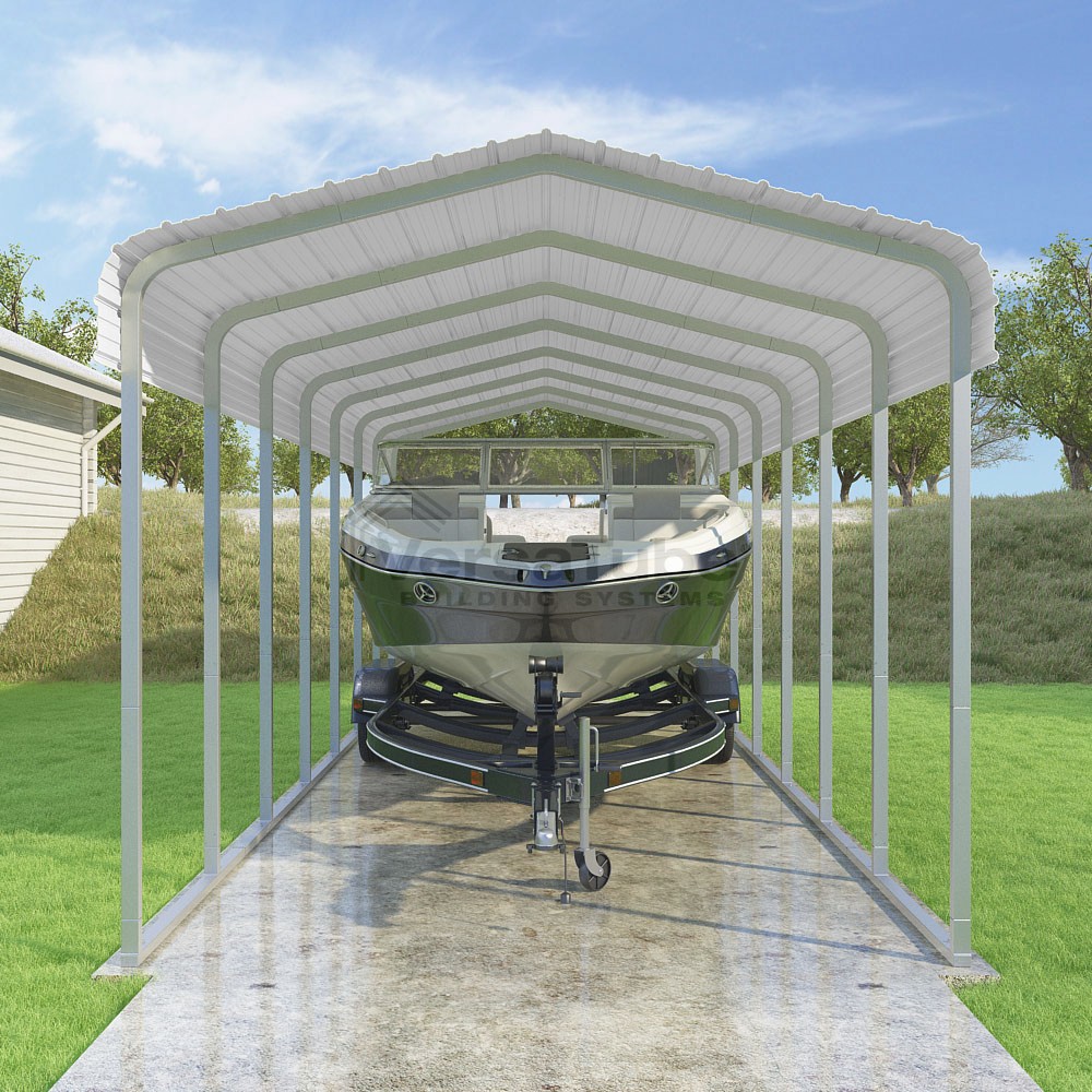 Classic Carport - 12'W x 33.5'L x 10'H