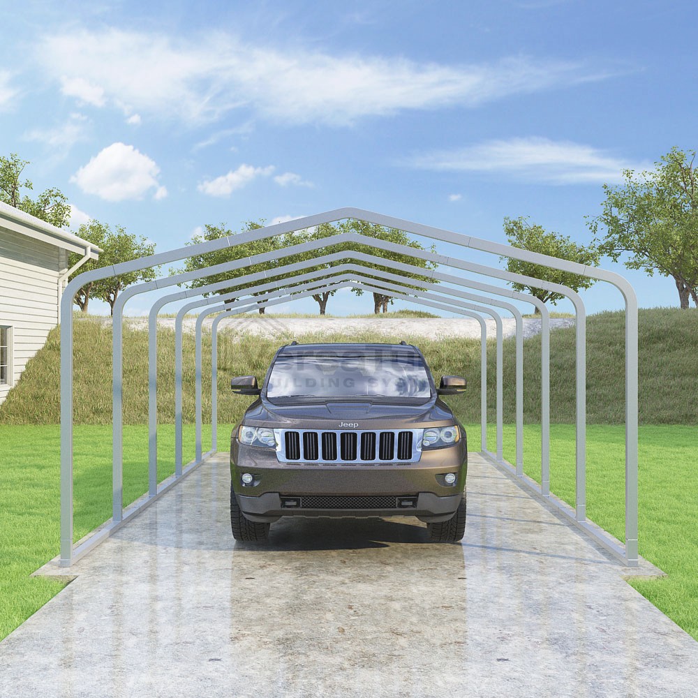 Frame Only - Classic Carport - 14'W x 22.5'L x 7'H