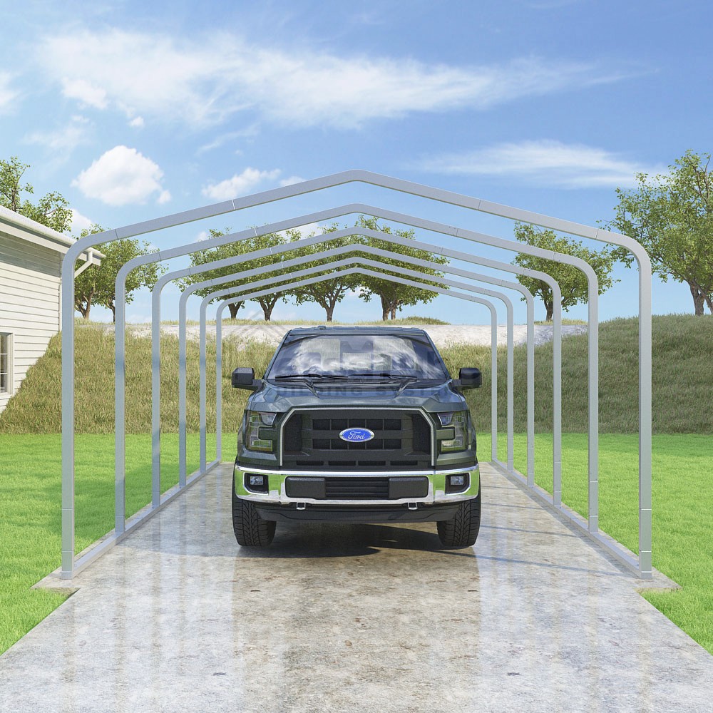 Frame Only - Classic Carport - 14'W x 22.5'L x 8'H