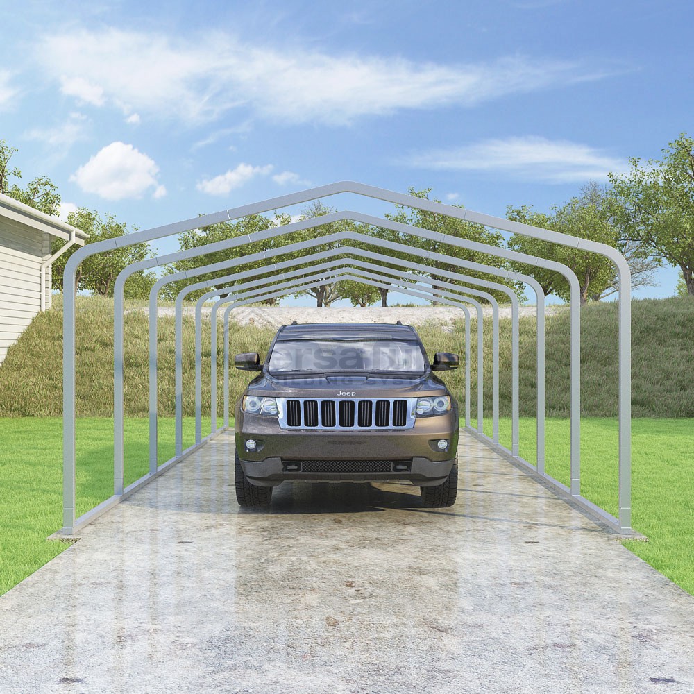 Frame Only - Classic Carport - 14'W x 27'L x 7'H