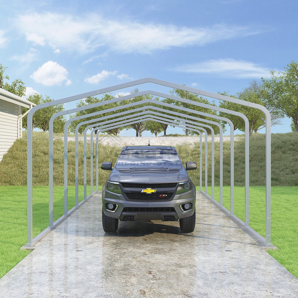 Frame Only - Classic Carport - 14'W x 27'L x 8'H