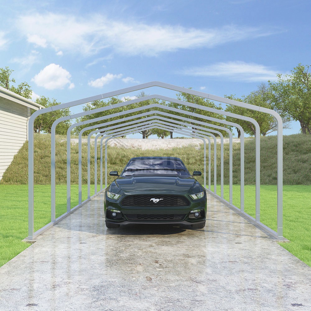 Frame Only - Classic Carport - 14'W x 31.5'L x 7'H