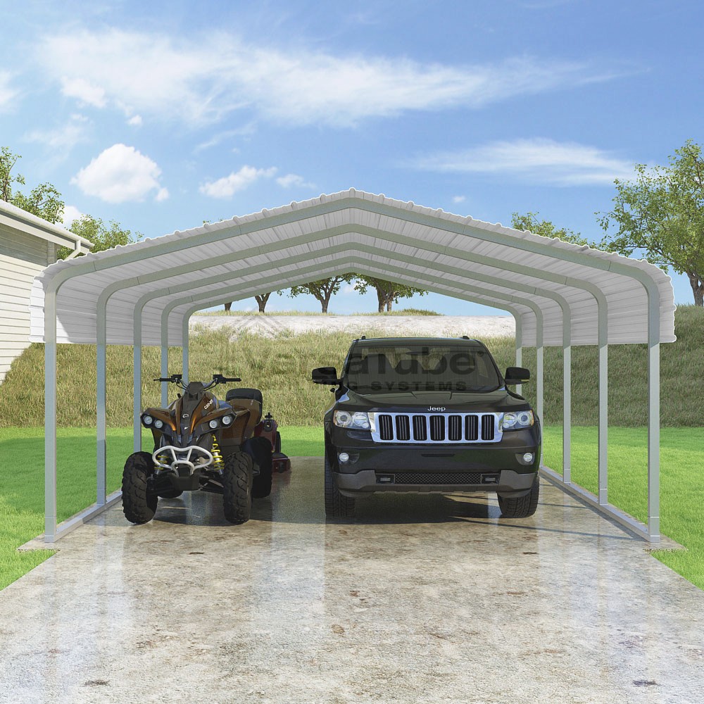 Classic Carport - 16'W x 20'L x 7'H