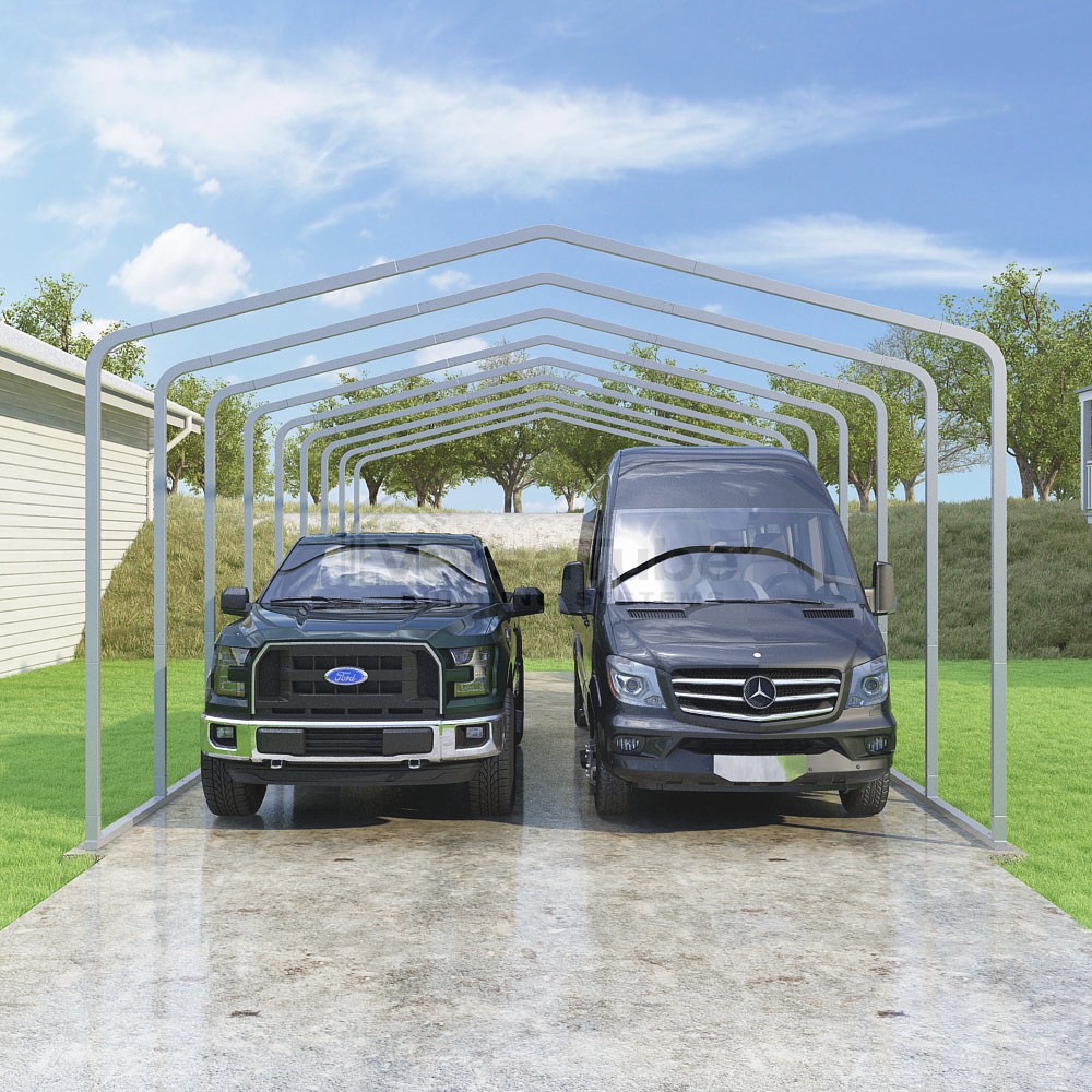 Frame Only - Classic Carport - 18'W x 36'L x 10'H