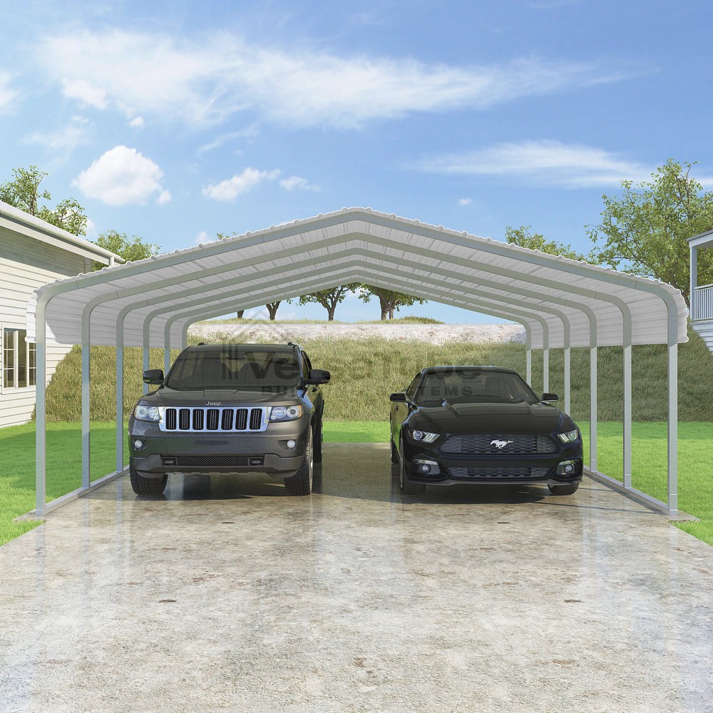 Classic Carport - 20'W x 24.5'L x 7'H