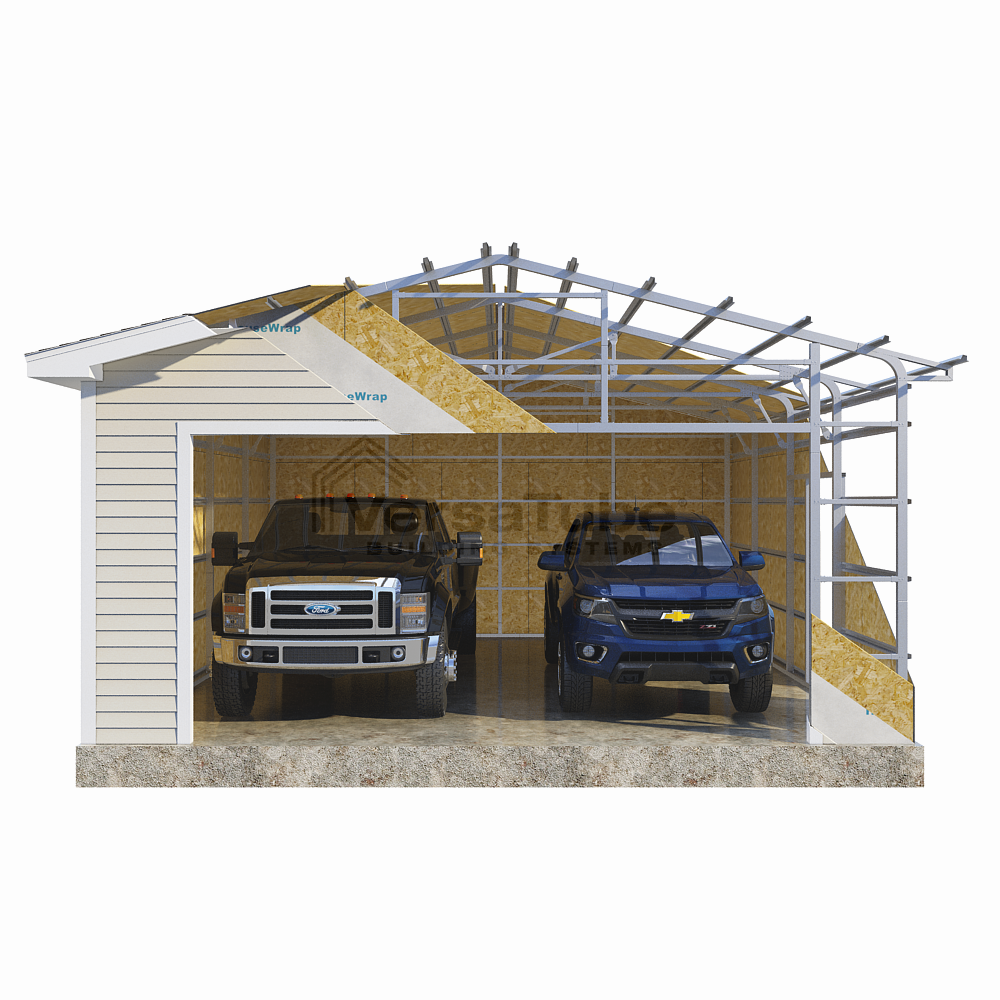 Frame Only - Summit Garage (2x3) - 21'W x 24'L x 10'H
