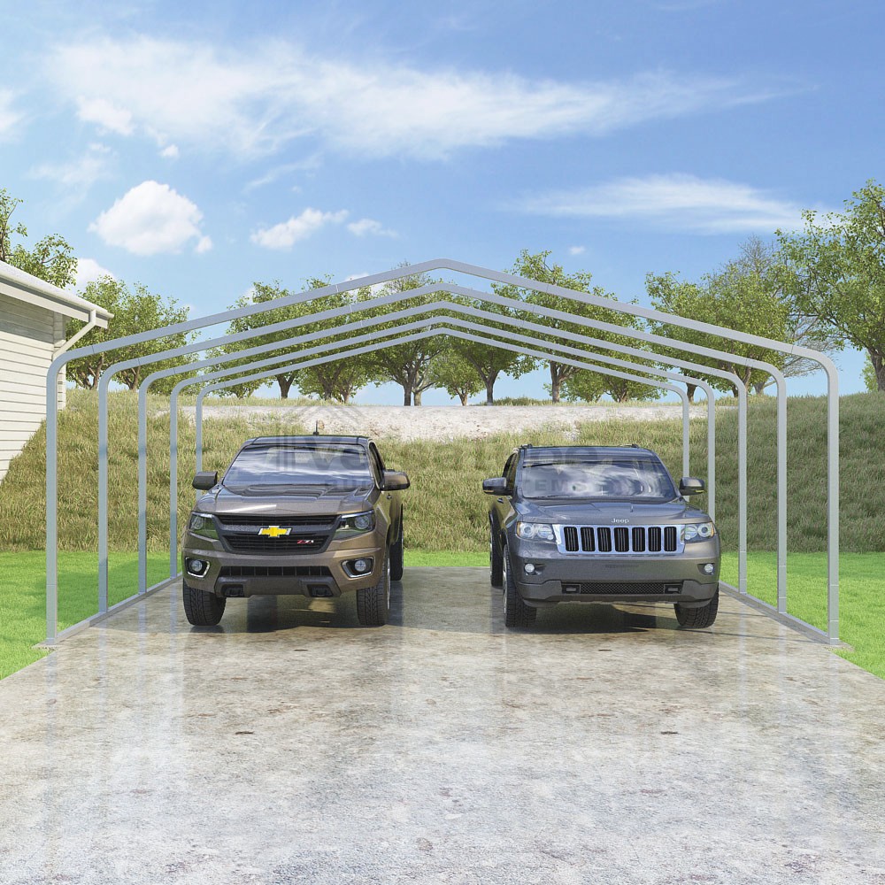 Frame Only - Classic Carport - 22'W x 18'L x 8'H