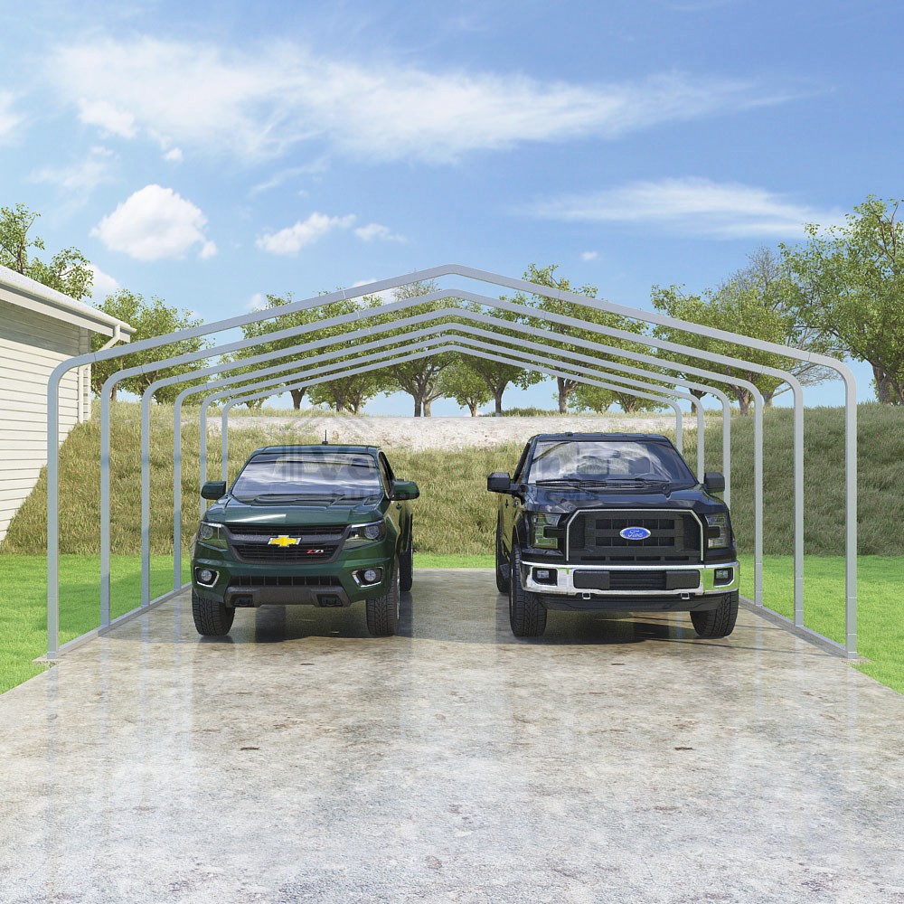 Frame Only - Classic Carport - 22'W x 22.5'L x 8'H
