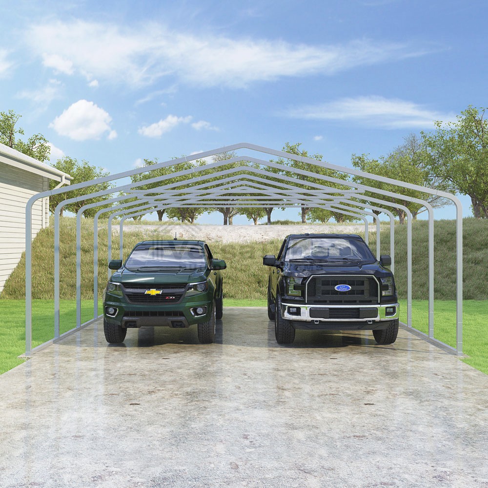 Frame Only - Classic Carport - 22'W x 22.5'L x 8'H