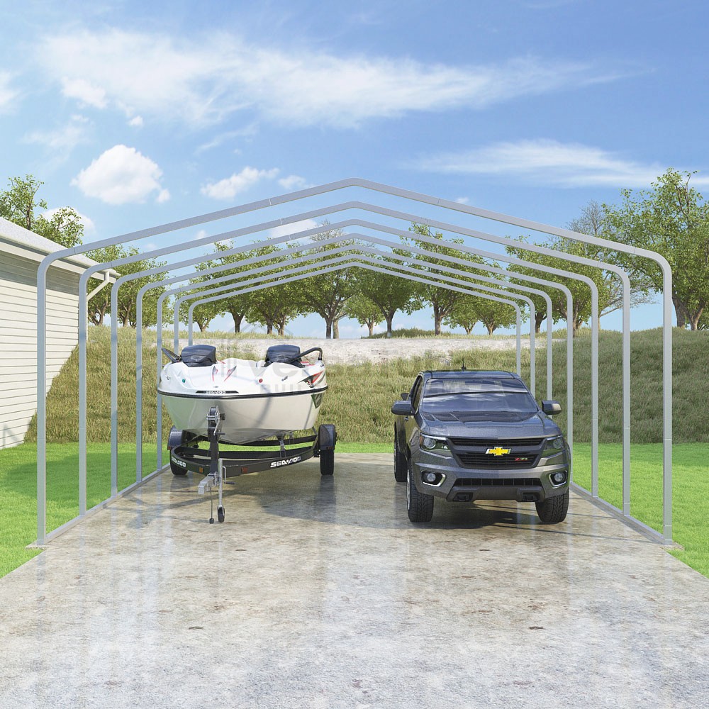 Frame Only - Classic Carport - 22'W x 27'L x 10'H