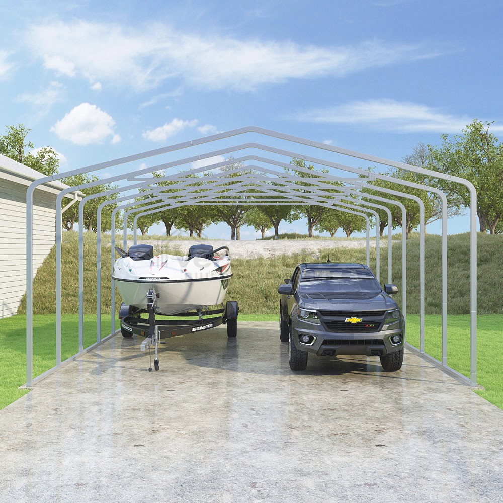 Frame Only - Classic Carport - 22'W x 27'L x 10'H