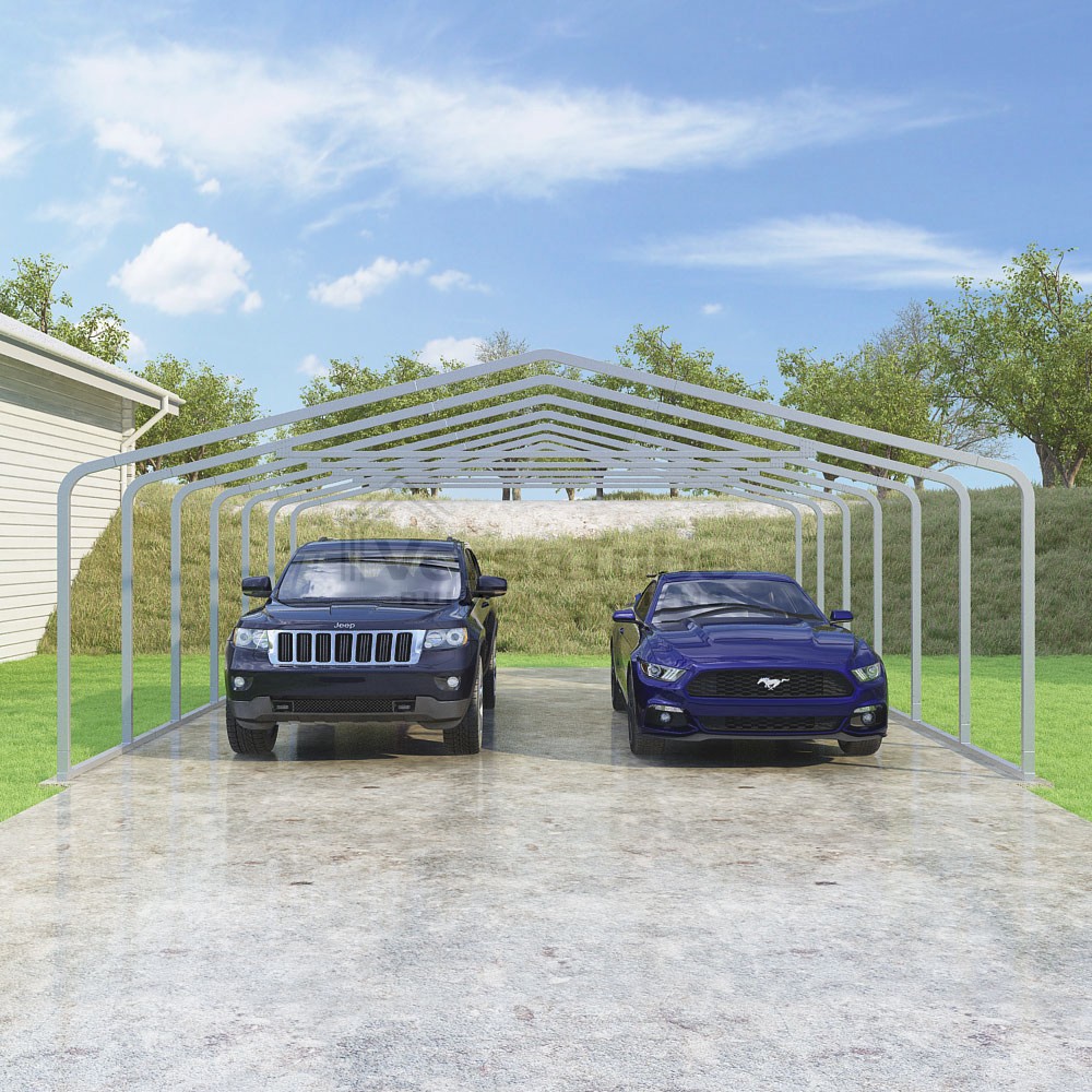 Frame Only - Classic Carport - 22'W x 27'L x 7'H
