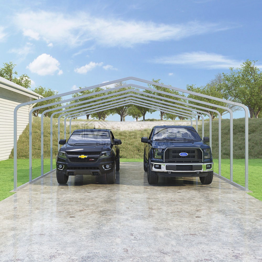 Frame Only - Classic Carport - 22'W x 27'L x 8'H