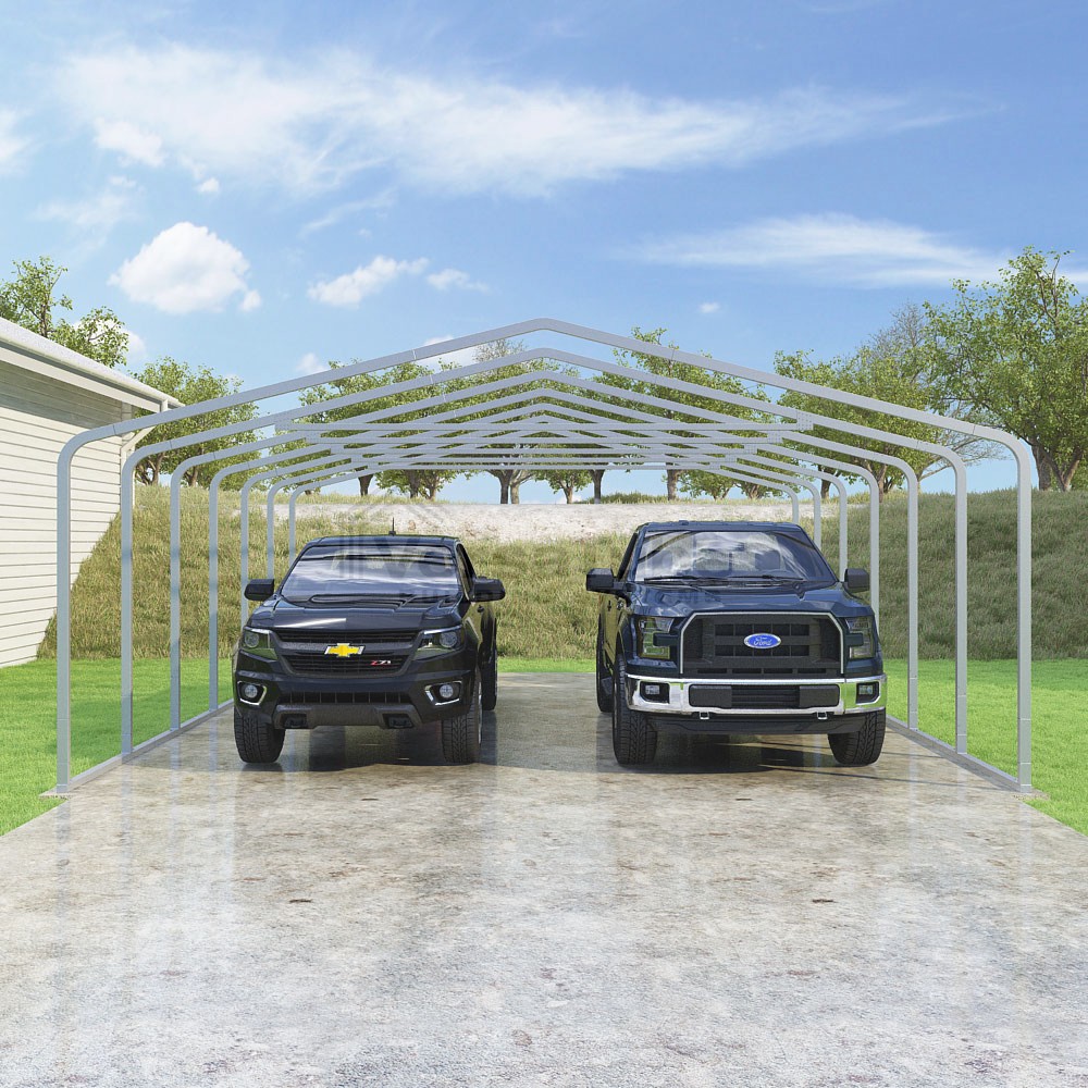 Frame Only - Classic Carport - 22'W x 27'L x 8'H