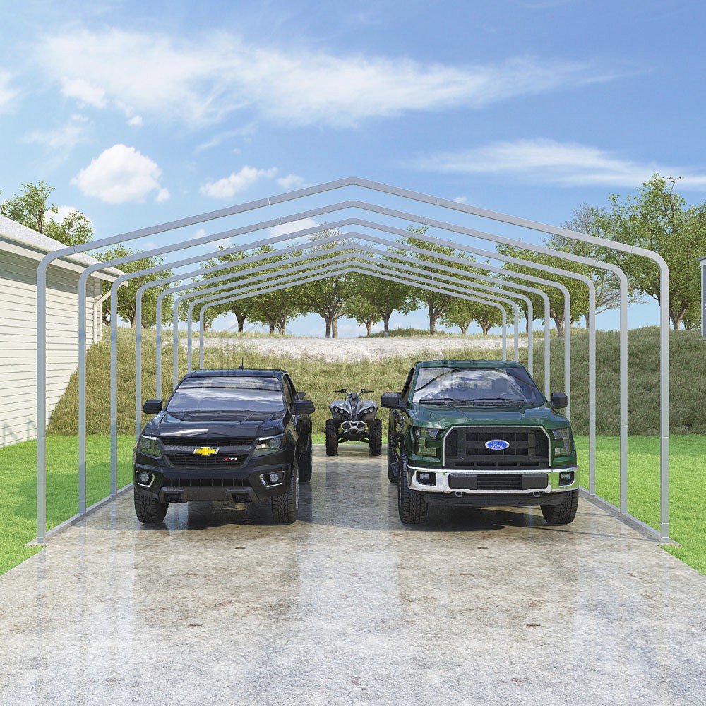 Frame Only - Classic Carport - 22'W x 31.5'L x 10'H