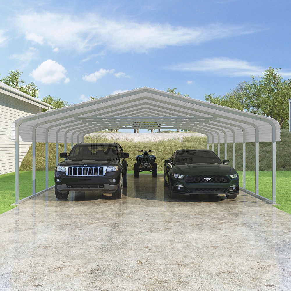 Classic Carport - 22'W x 33.5'L x 7'H