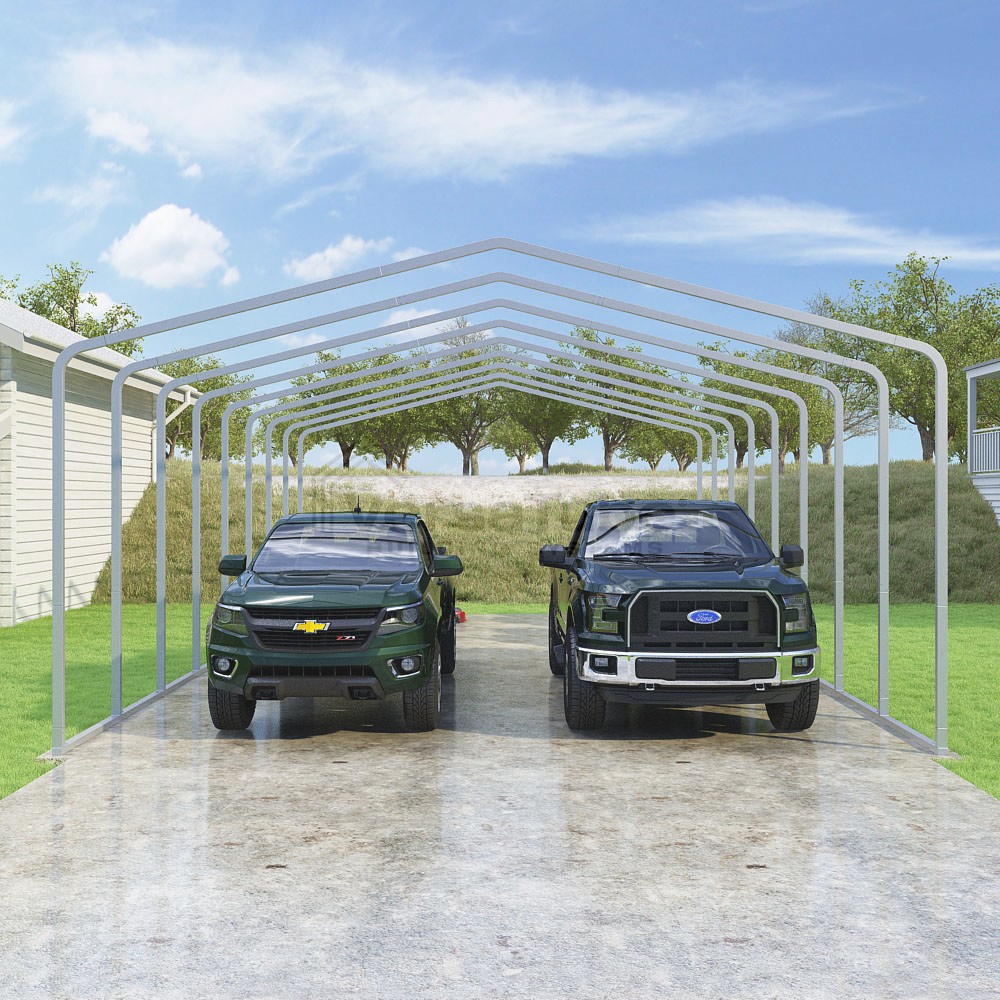 Frame Only - Classic Carport - 22'W x 36'L x 10'H