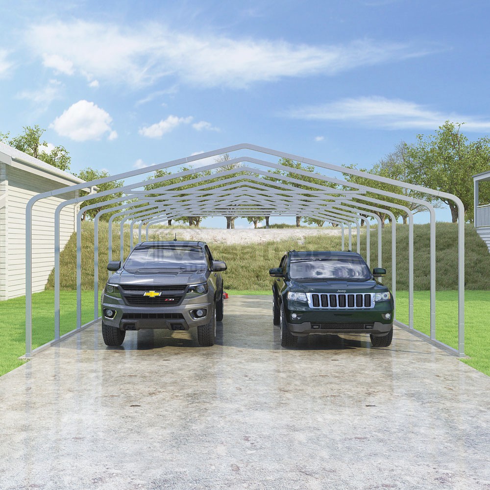 Frame Only - Classic Carport - 22'W x 36'L x 8'H
