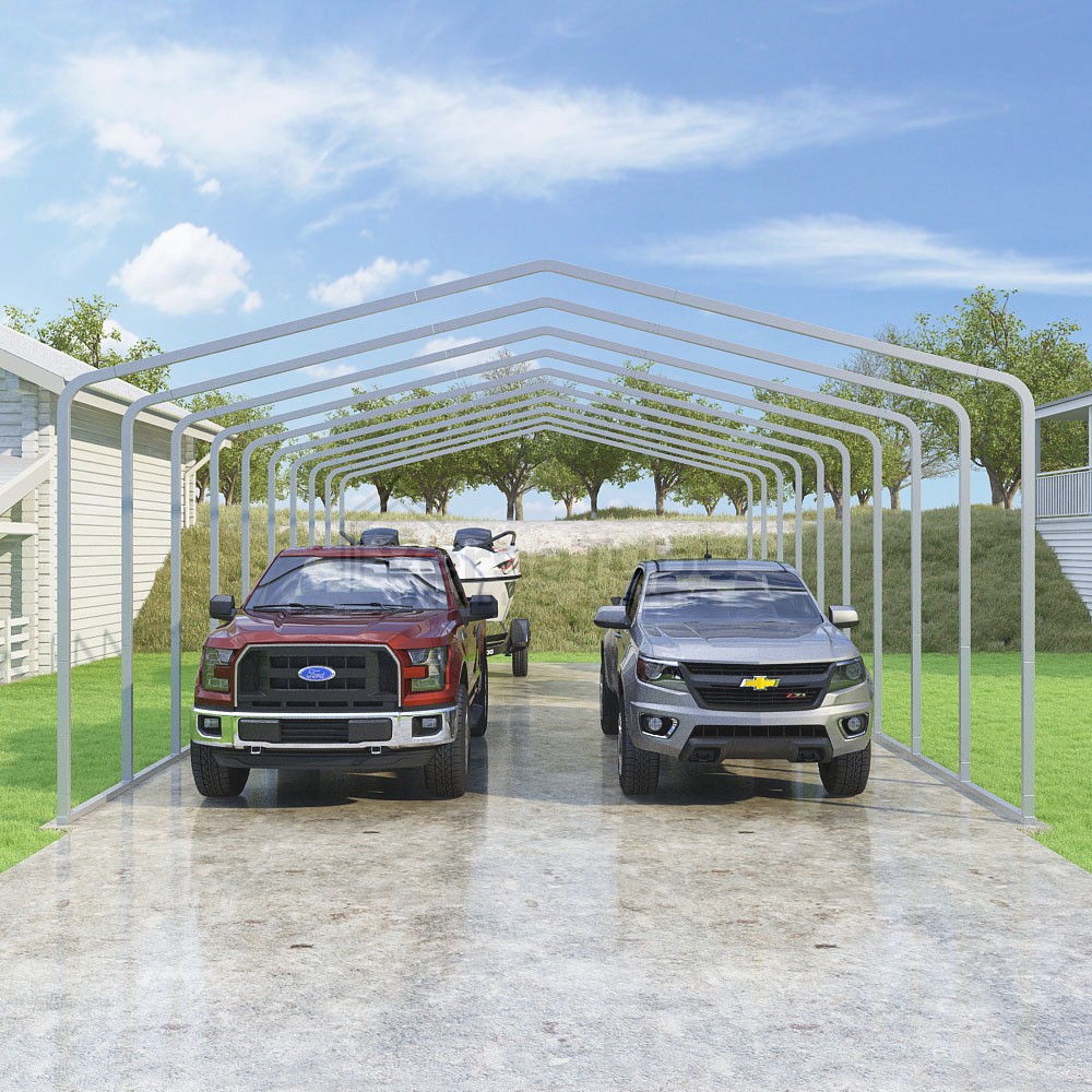 Frame Only - Classic Carport - 22'W x 40.5'L x 10'H