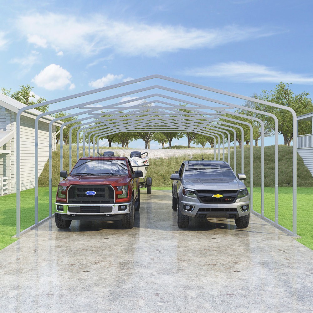 Frame Only - Classic Carport - 22'W x 40.5'L x 10'H