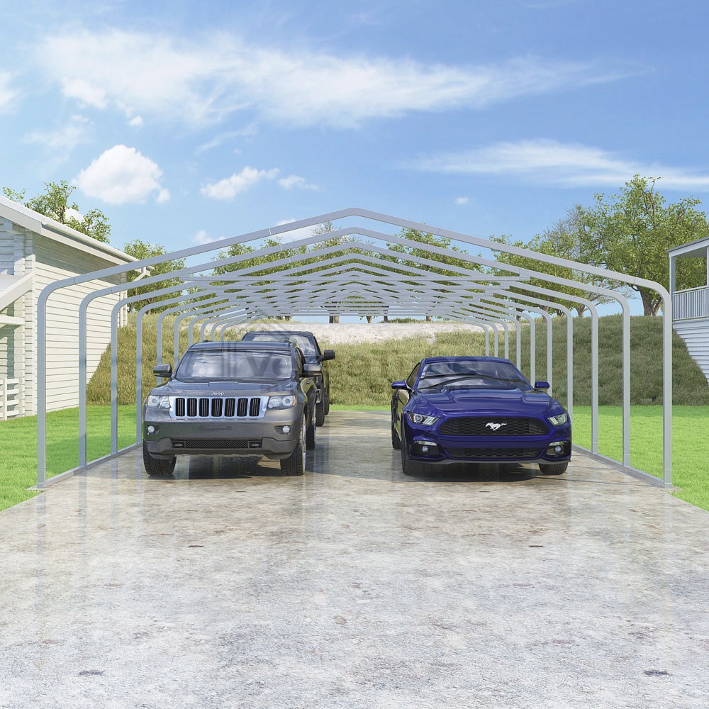 Frame Only - Classic Carport - 22'W x 40.5'L x 7'H