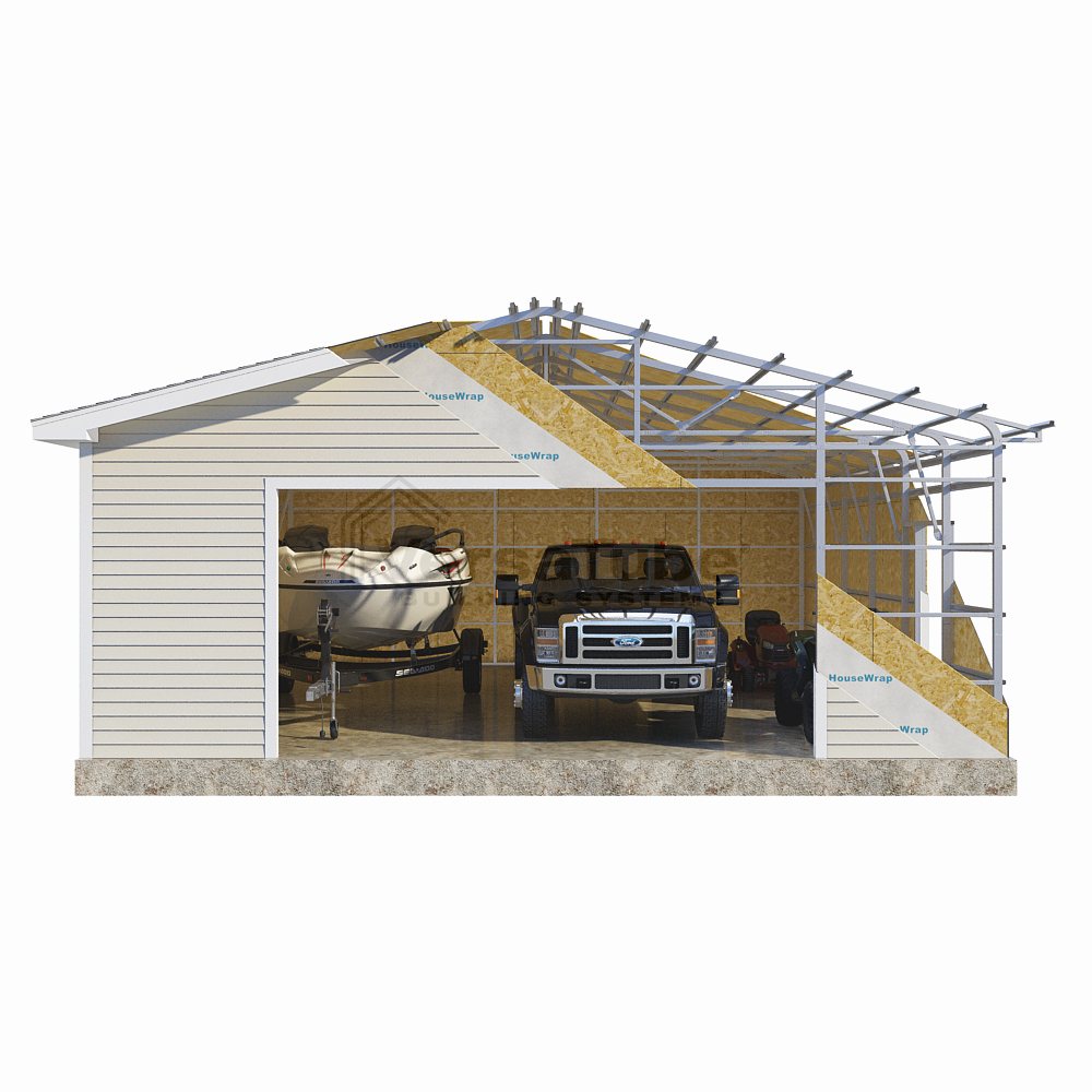 Frame Only - Summit Garage (2x3) - 27'W x 30'L x 10'H