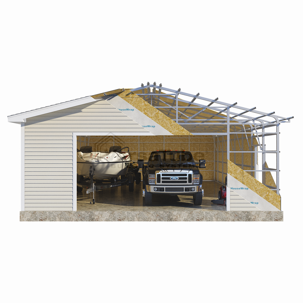 Frame Only - Summit Garage (2x3) - 27'W x 39'L x 10'H