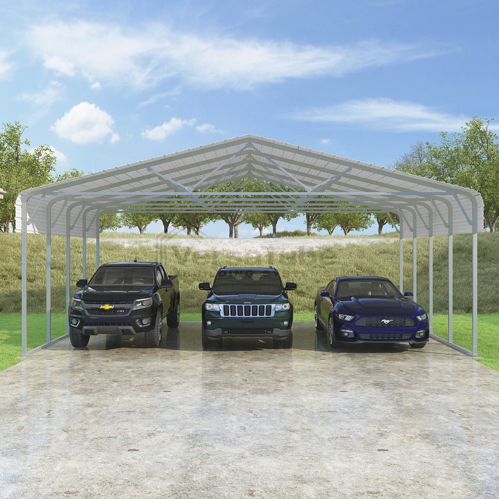 Classic Carport - 28'W x 20'L x 10'H