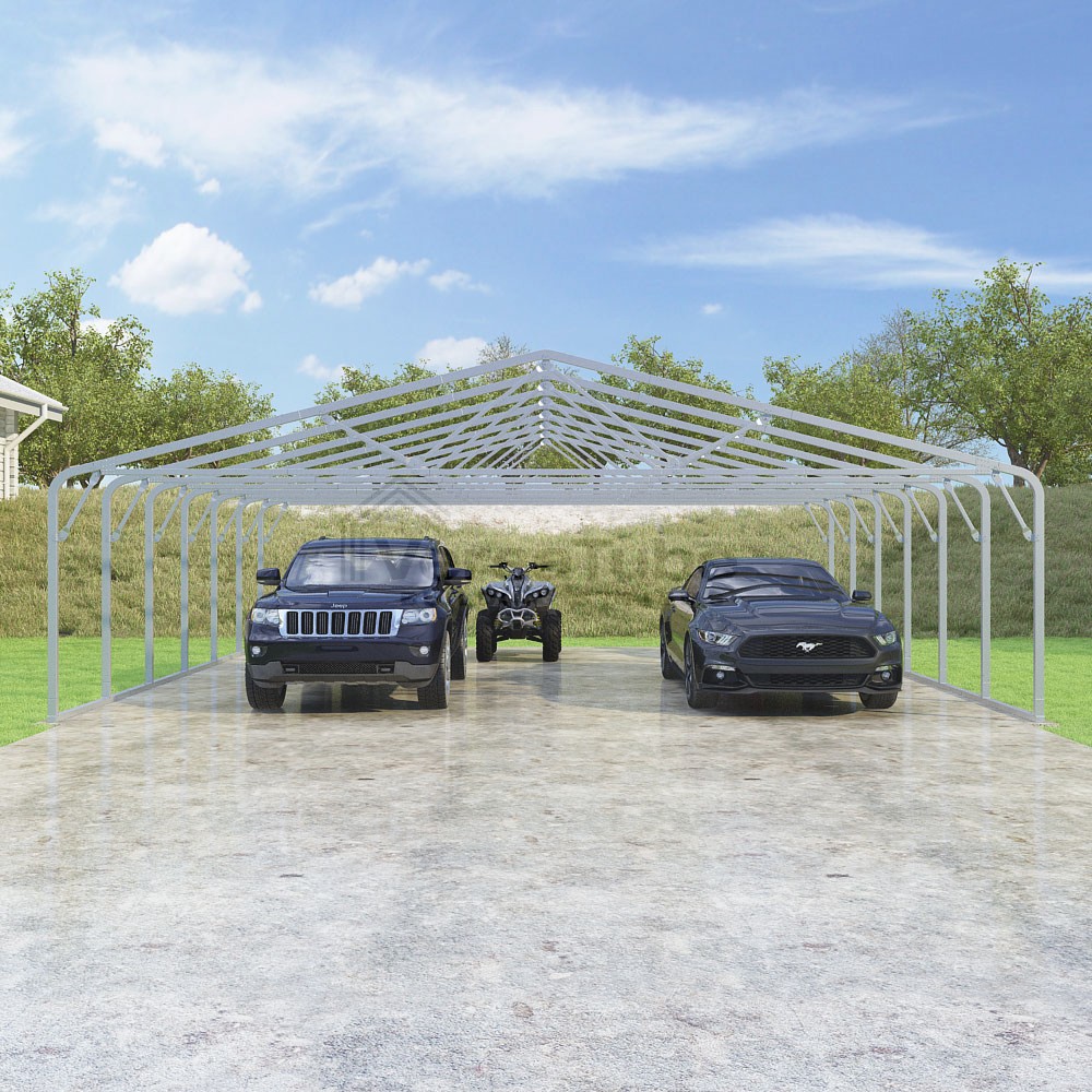 Frame Only - Classic Carport - 28'W x 27'L x 7'H