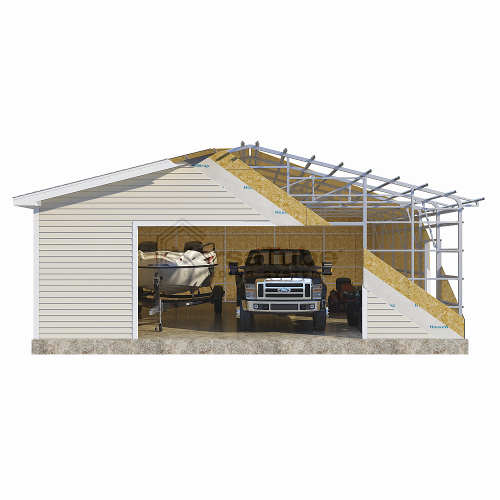 Frame Only - Summit Garage (2x3) - 30'W x 30'L x 10'H