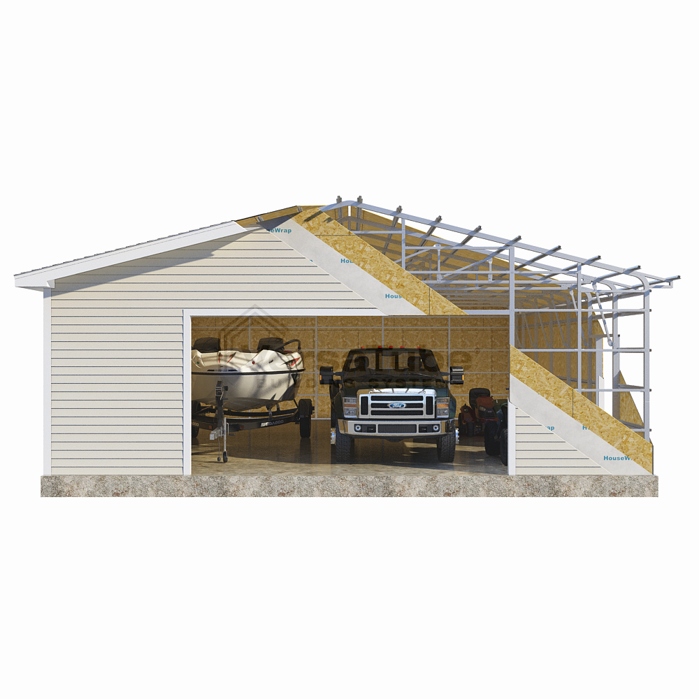 Frame Only - Summit Garage (2x3) - 30'W x 33'L x 10'H
