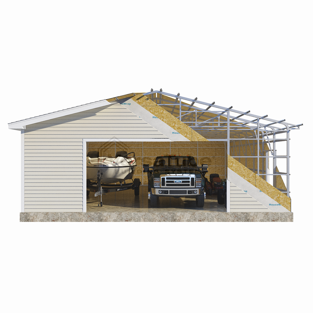 Frame Only - Summit Garage (2x3) - 30'W x 39'L x 10'H
