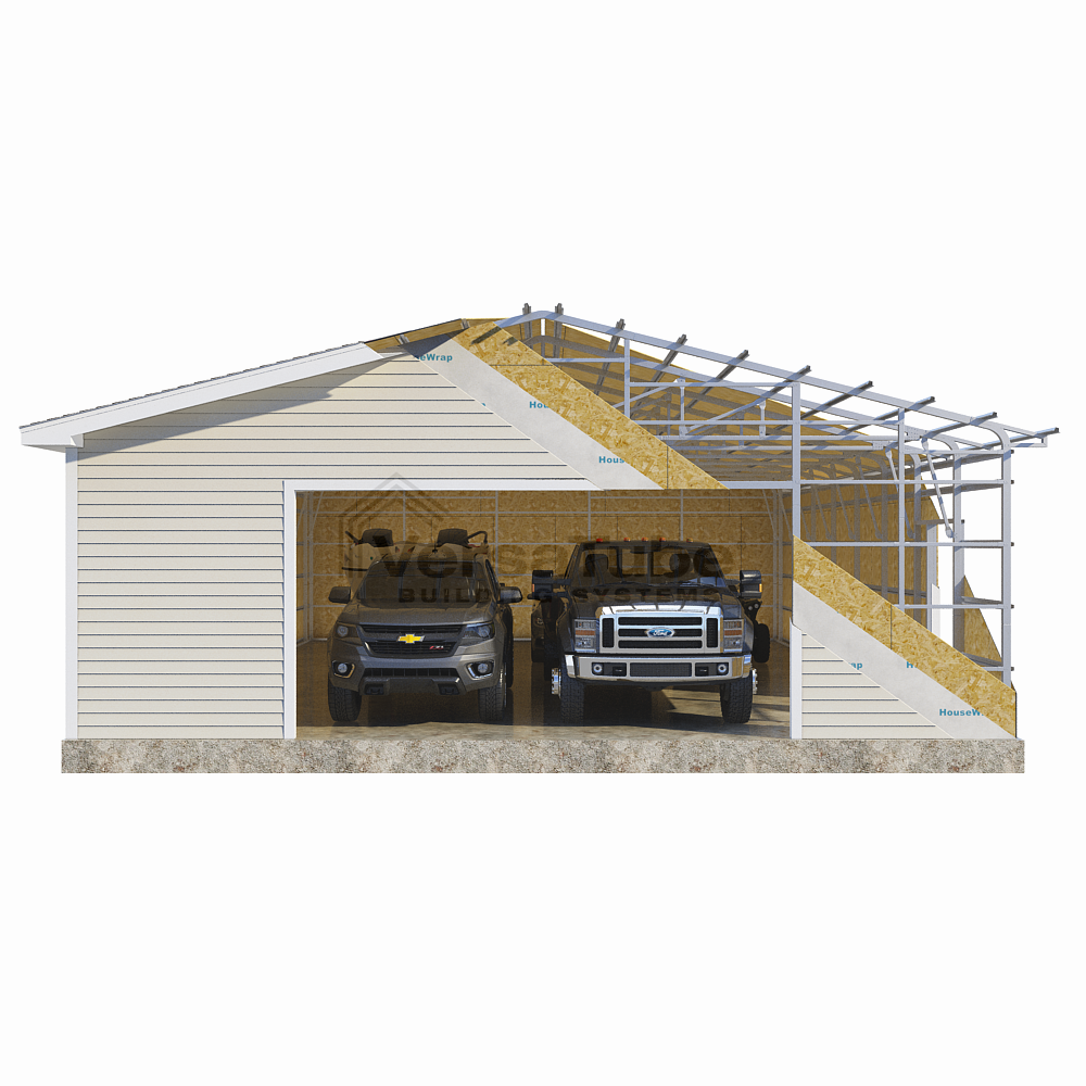 Frame Only - Summit Garage (2x3) - 30'W x 42'L x 10'H