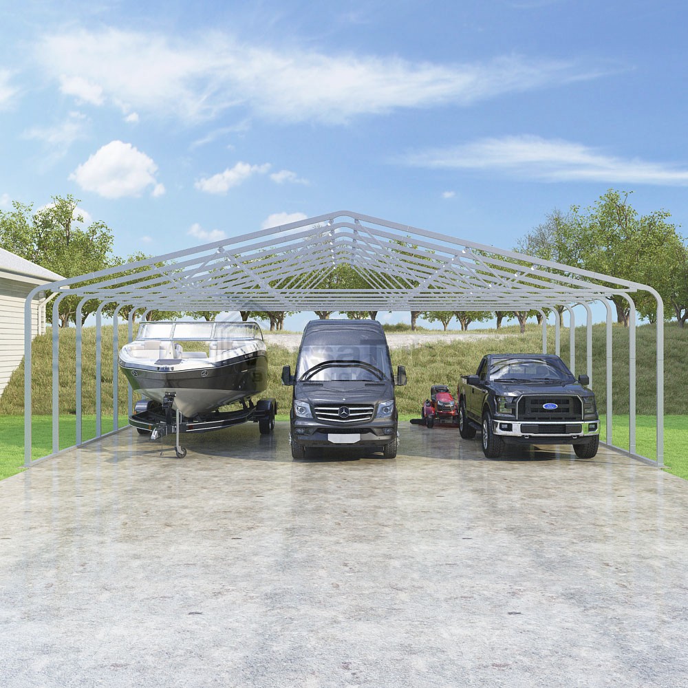 Frame Only - Classic Carport (2x4) - 36'W x 27'L x 10'H