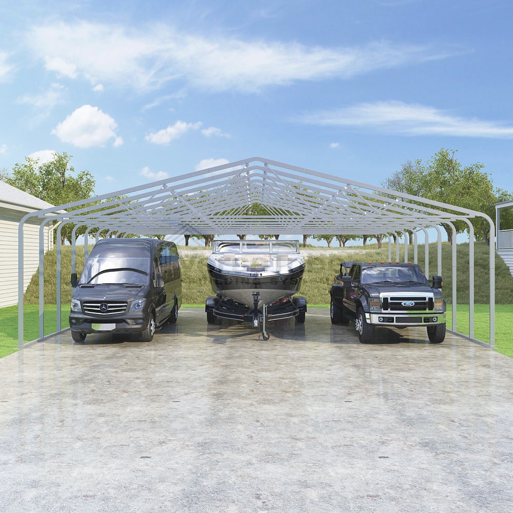 Frame Only - Classic Carport (2x4) - 36'W x 36'L x 10'H