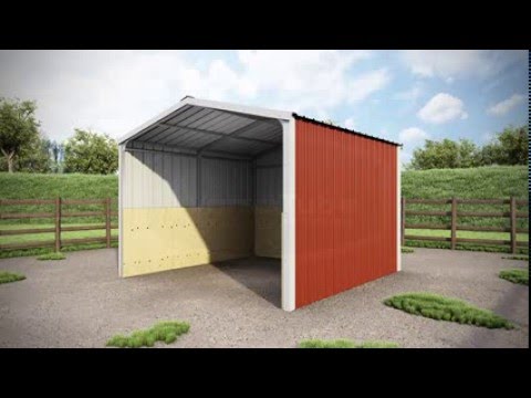 12 x 12 x 8 Loafing Shed